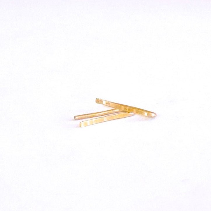 13.5mm Tiny Ear Climber Earrings 019 - Patination Design