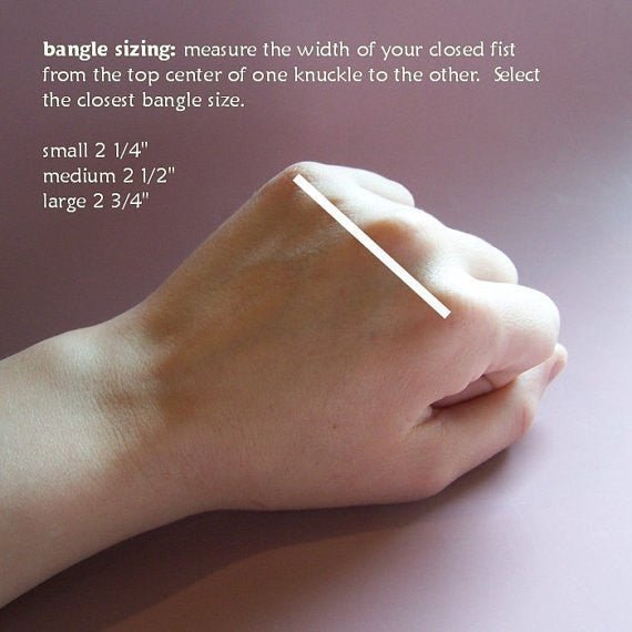 1.5mm Square Hook & Eye Bangle Bracelet 003 - Patination Design