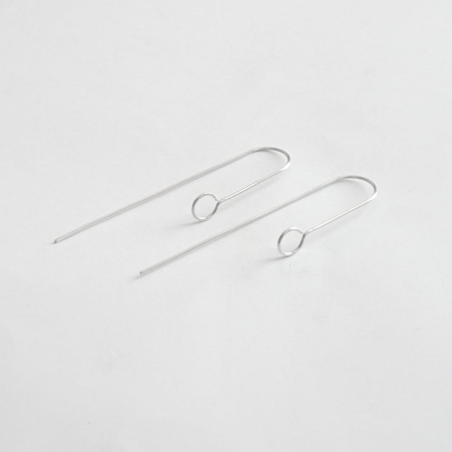 7mm Open Circle Dangle Earring 046 - Patination Design