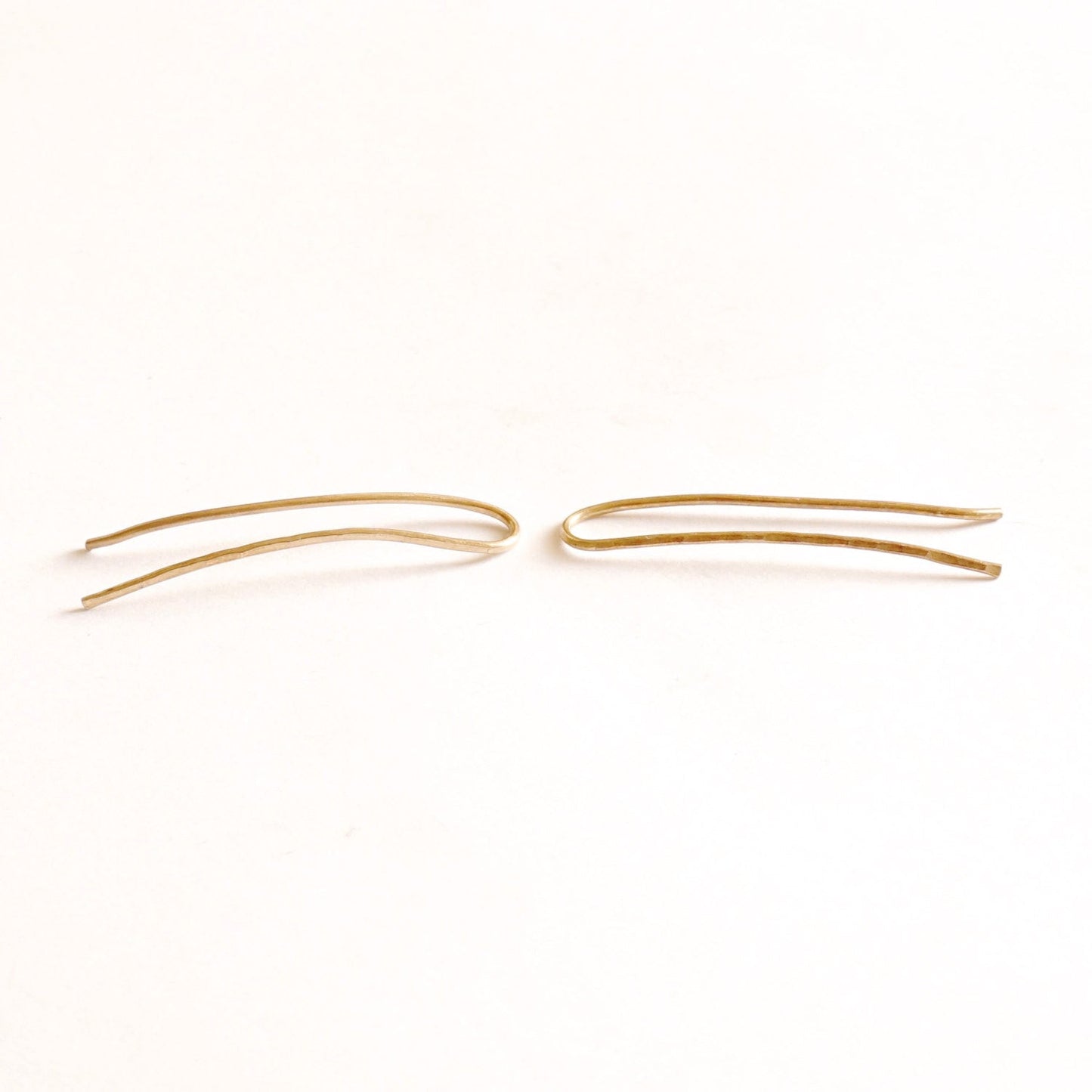 Long Ear Climber Earrings 039 - Patination Design