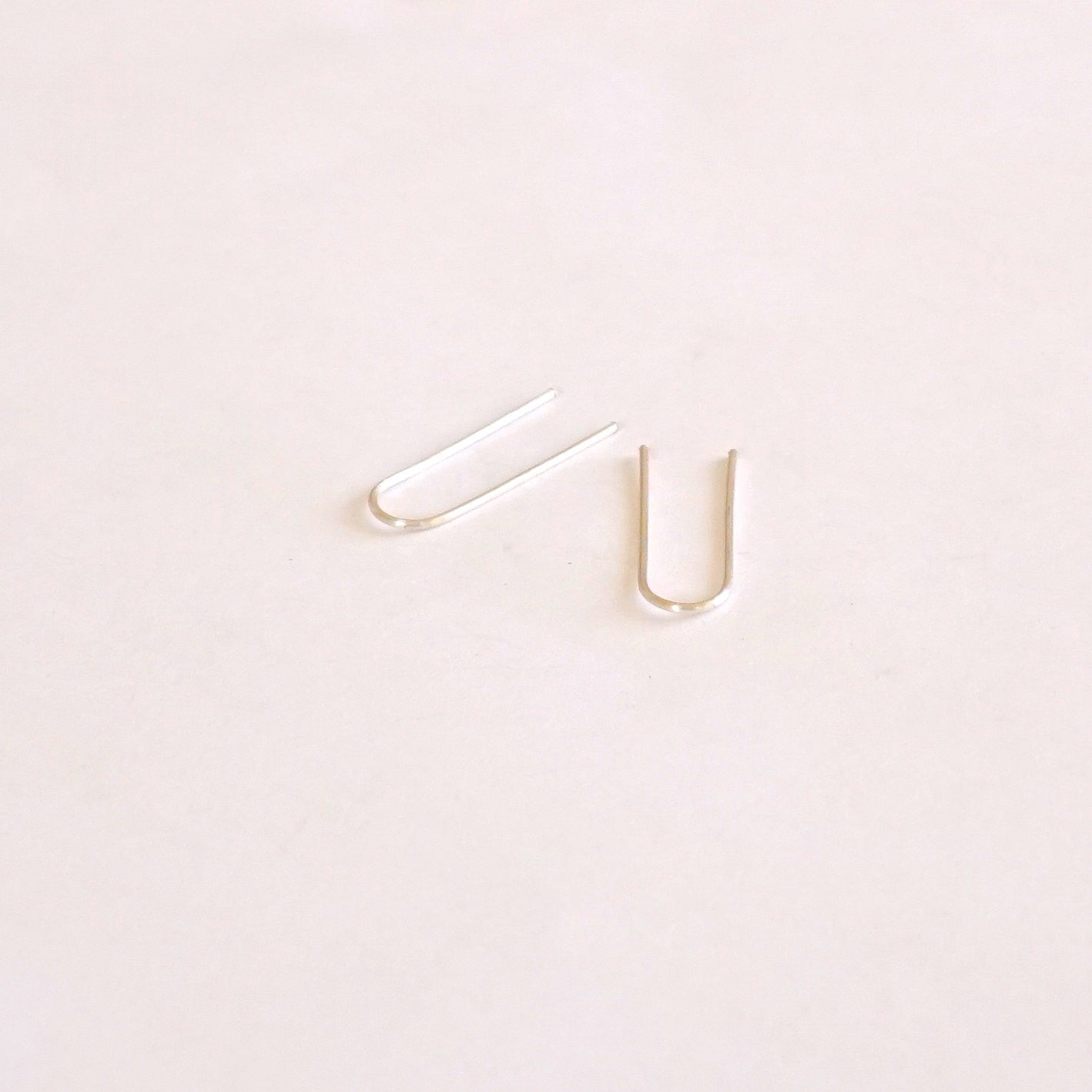 Simple 22mm Arc Earrings 023 - Patination Design