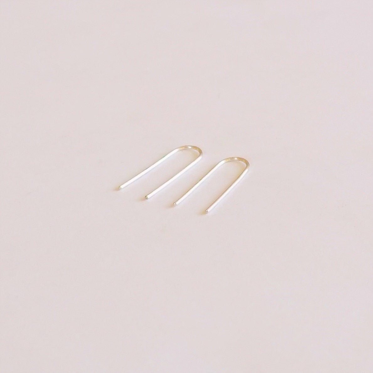 Simple 22mm Arc Earrings 023 - Patination Design