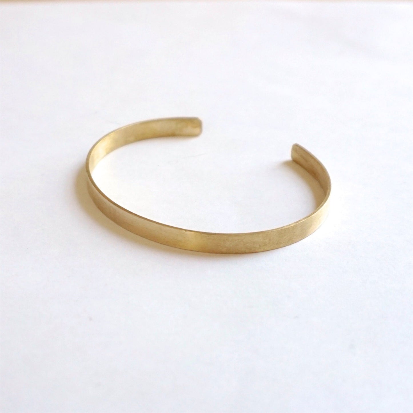 5mm Flat Cuff Bracelet Thin Cuff Bracelet Brass Bangle Delicate Jewelry Minimalist Simple Cuff bracelet simple jewelry plain cuff 051