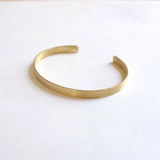 5mm Flat Cuff Bracelet Thin Cuff Bracelet Brass Bangle Delicate Jewelry Minimalist Simple Cuff bracelet simple jewelry plain cuff 051