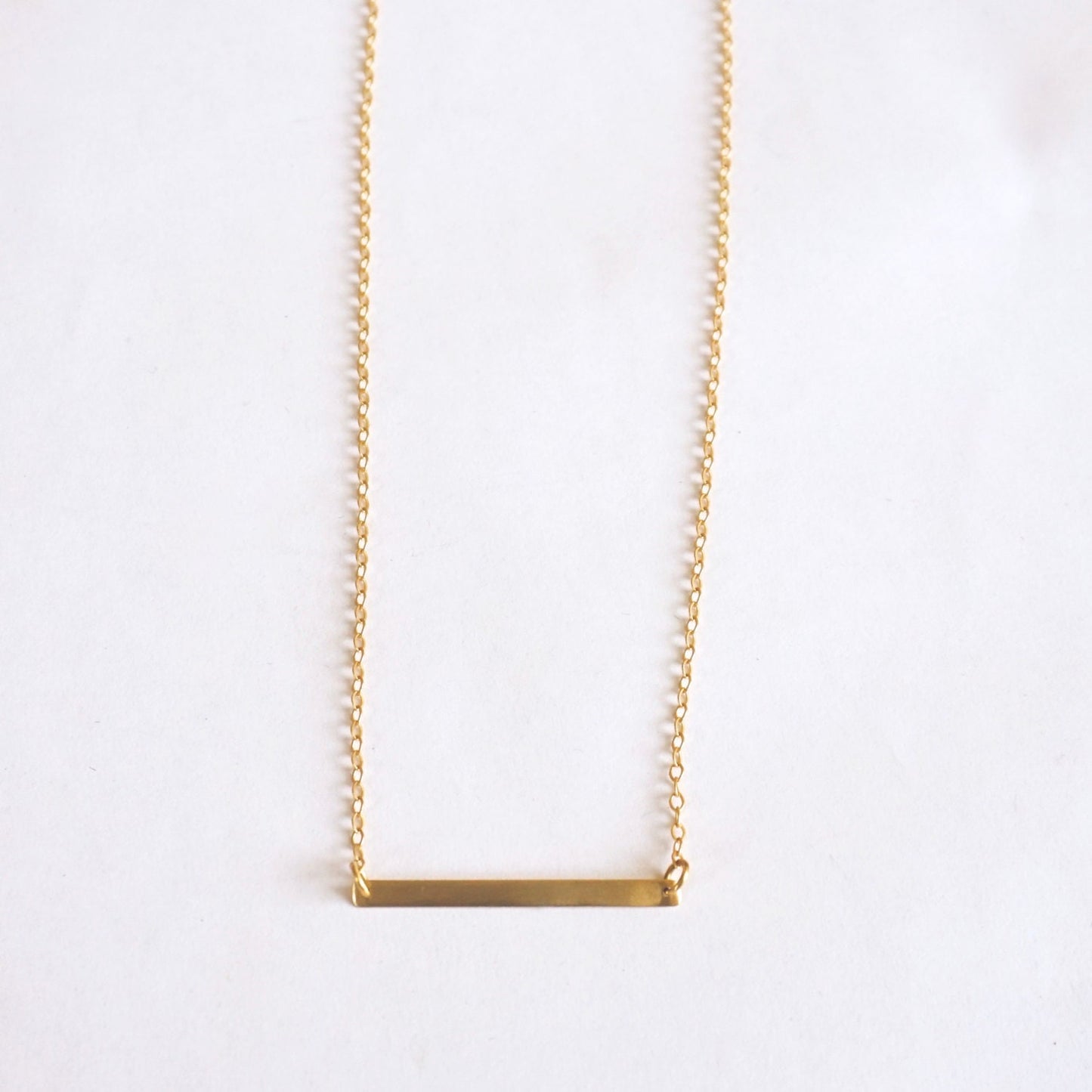 Minimalistic Nameplate Necklace with clasp brass necklace jewelry Sterling Silver bar jewelry simple geometric rectangle necklace 006