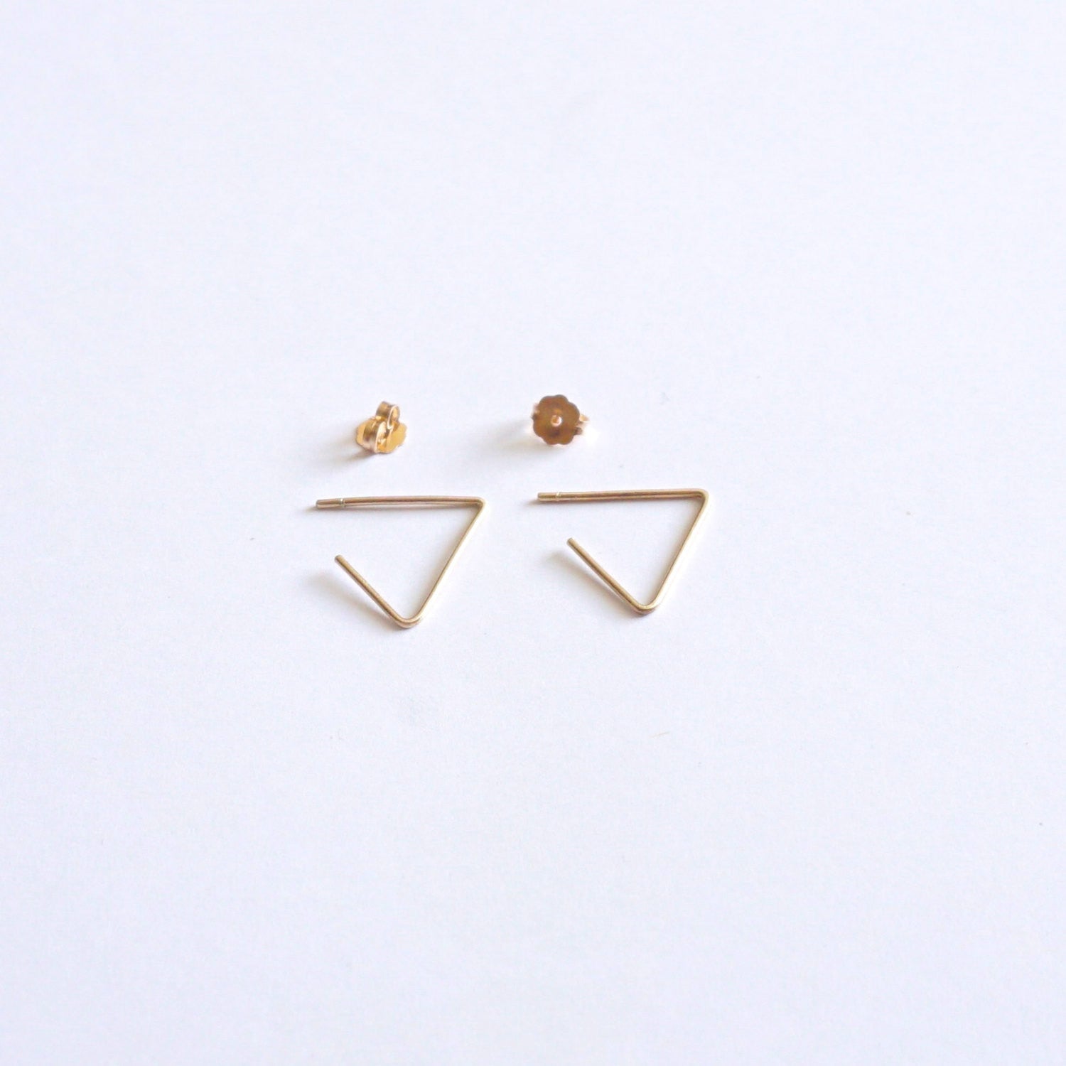 15mm Open Triangle Earrings 034