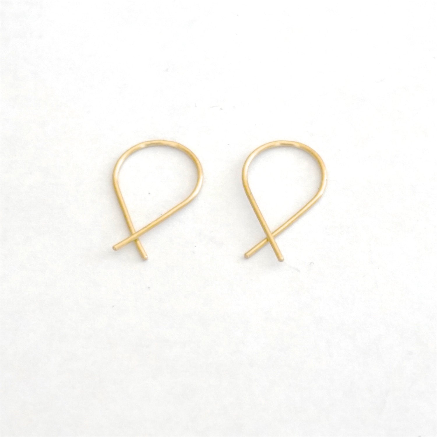 Cross Arc Earrings 033 - Patination Design