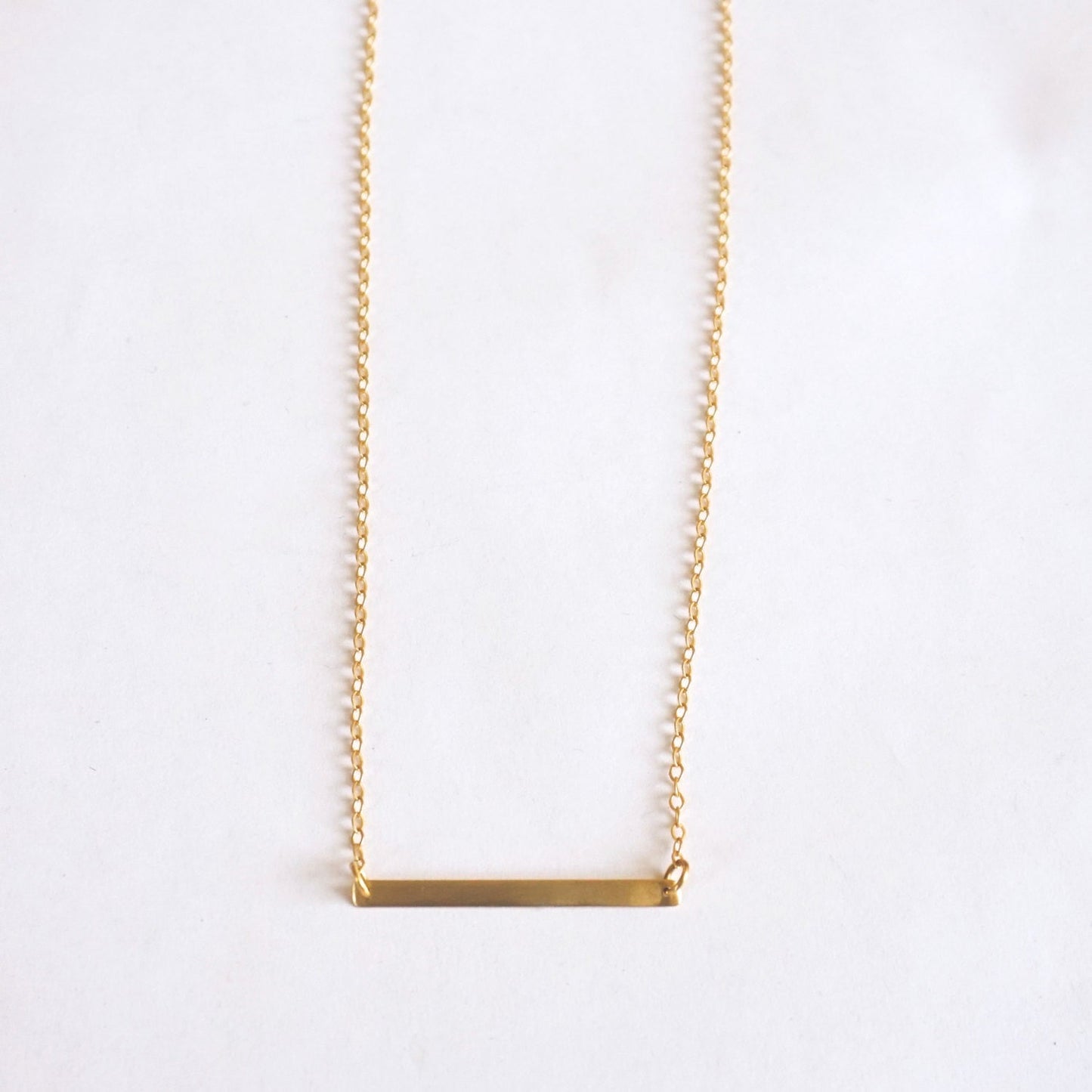Minimalistic Nameplate Necklace with clasp brass necklace jewelry Sterling Silver bar jewelry simple geometric rectangle necklace 006 - Patination Design